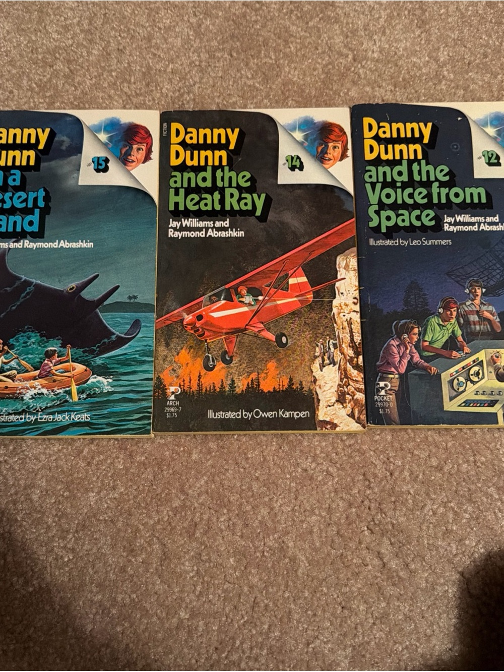 Danny Dunn Paperback Book Lot - Multicolor Covers 12,14,15